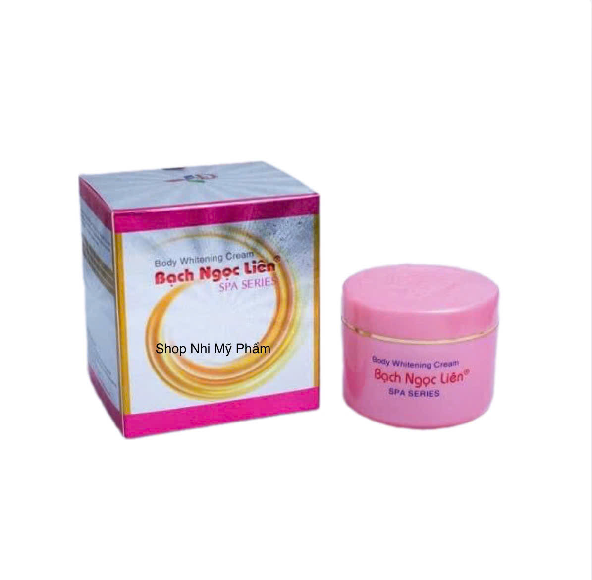 Chính hãng- Kem Dưỡng Trắng Da Body Bạch Ngọc Liên Màu Hồng 80gr