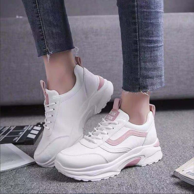 ♢RENBEN Giày thể thao/ chạy bộ nữ đế dày thời trang Hàn Quốc thoải mái chống trượt chống mòn mới3/14