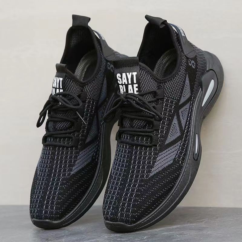 2023 Spring Breathable Casual Running Shoes Waterproof Leather Sneakers Black Office Shoes Men's Cross-Border Foreign Trade - 8