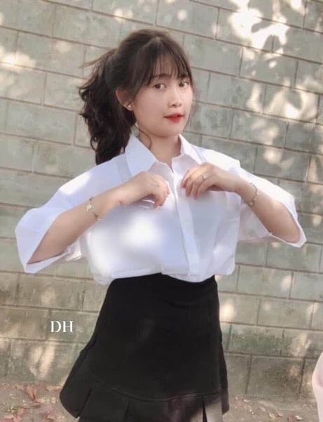 Áo Sơ Mi Trắng Tay Lỡ Unisex chất vải Lụa mềm mịn, không nhăn - Sơ Mi trắng học sinh tay lỡ S80