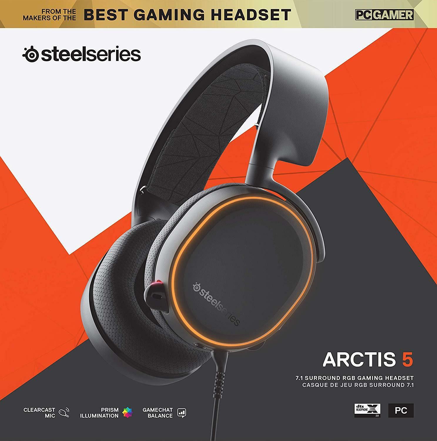 Tai nghe steelseries - arctis 5 2019 black