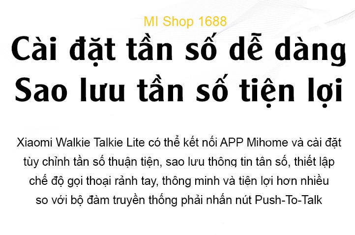 Bộ Đàm Xiaomi Lite Walkie Talkie [ Hàng Chính Hãng ]
