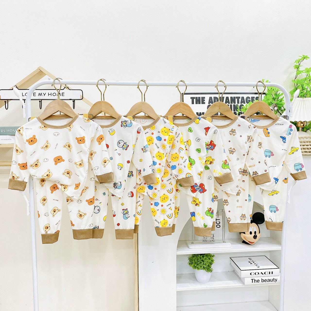 Bộ thun tăm lạnh cao cấp cho bé từ 6-16kg