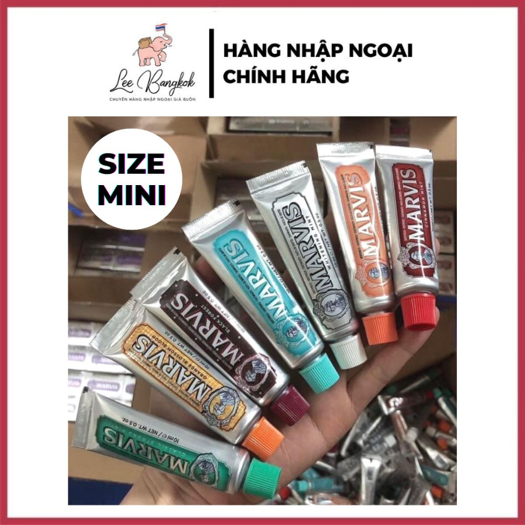 Kem Đánh Răng Marvis Size Mini 10ml Ý Marvis Toothpaste Giúp Loại Bỏ Mảng Bám, Sạch Răng Thơm Miệng
