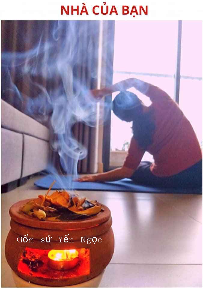 Bếp xông bồ kết