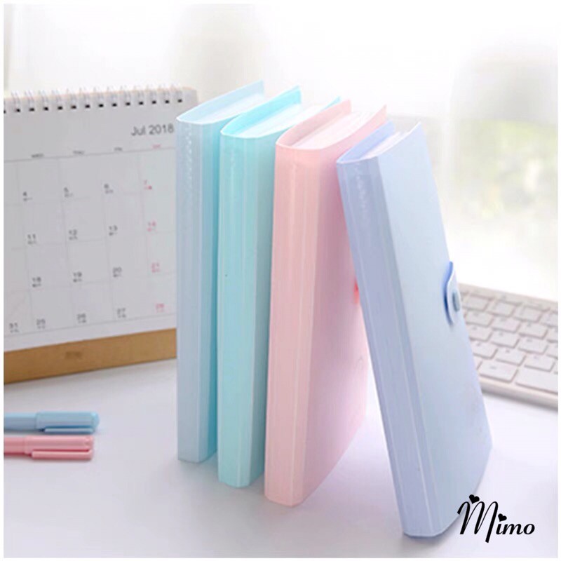 Album ảnh sổ đựng card đựng được 240 ảnh - 40 tờ, đựng name card, lomo ảnh 6x9 4 màu pastel