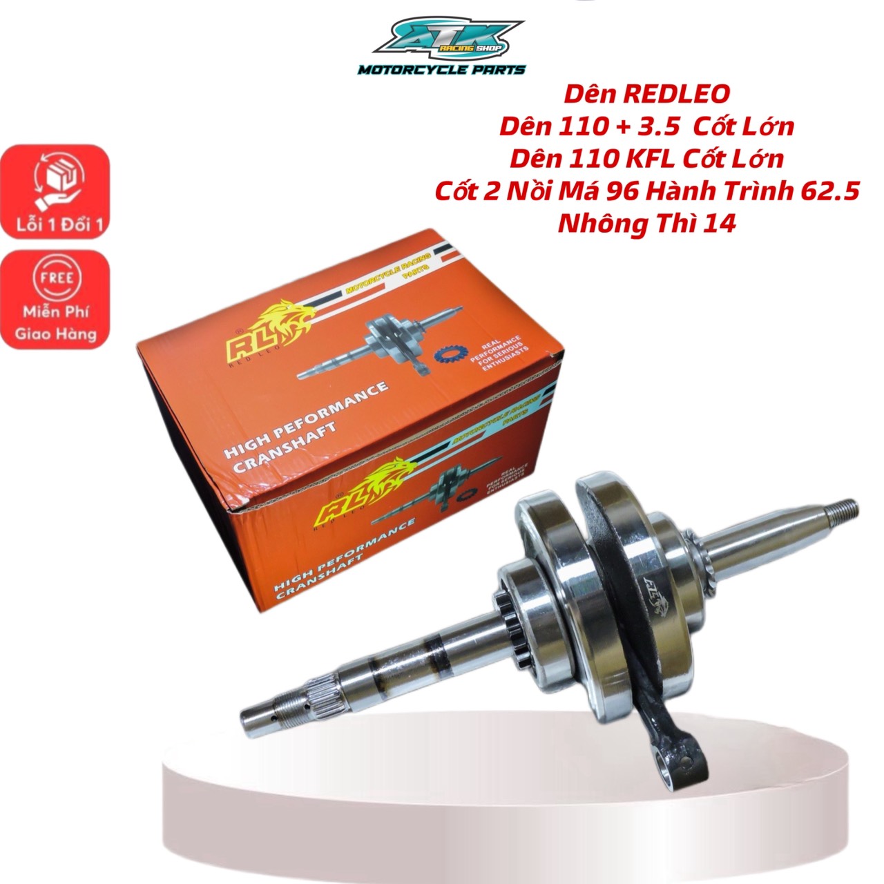 Dên lớn REDLEO xe Wave 110 54zz 53zz và dên +3.5 tặng kèm nhông thì 14T KFL CỐT 2 NỒI MÁ 96 HÀNH TRÌNH 55,5 RPM cực cao 17hp mẫu mới nhất 2023