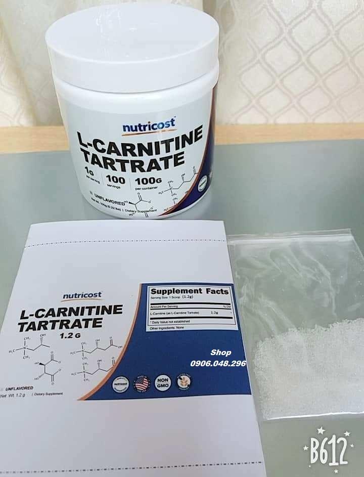 [ Date : 07 / 2025 ] Gói  LCLT : L-Carnitine L-Tartrat  của Hãng Nutricost  USA  nổi tiếng Mỹ  kết hợp với  Minoxidil 5% ( Thuoc mọc râu, mọc tóc )  tăng  Kết quả cho Râu, Tóc - với  Gói  LCLT  1.2 gam .