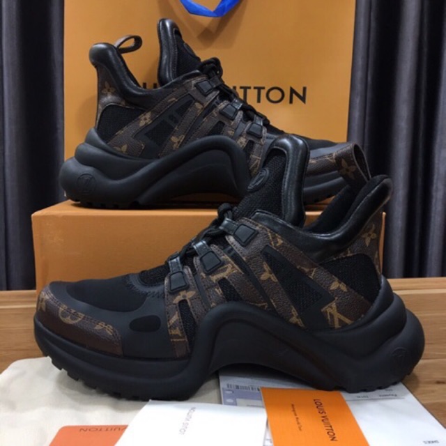 Giày LVs  nữ màu nâu hàng cao cấp