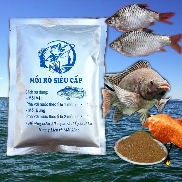 GÓI MỒI CÂU CÁ RÔ PHI,MÈ,CHÉP-CÁM CÂU CÁ RÔ CÓ VẢY-RÔ PHI,CHÉP,TROI,MÈ-mồi câu cá sông