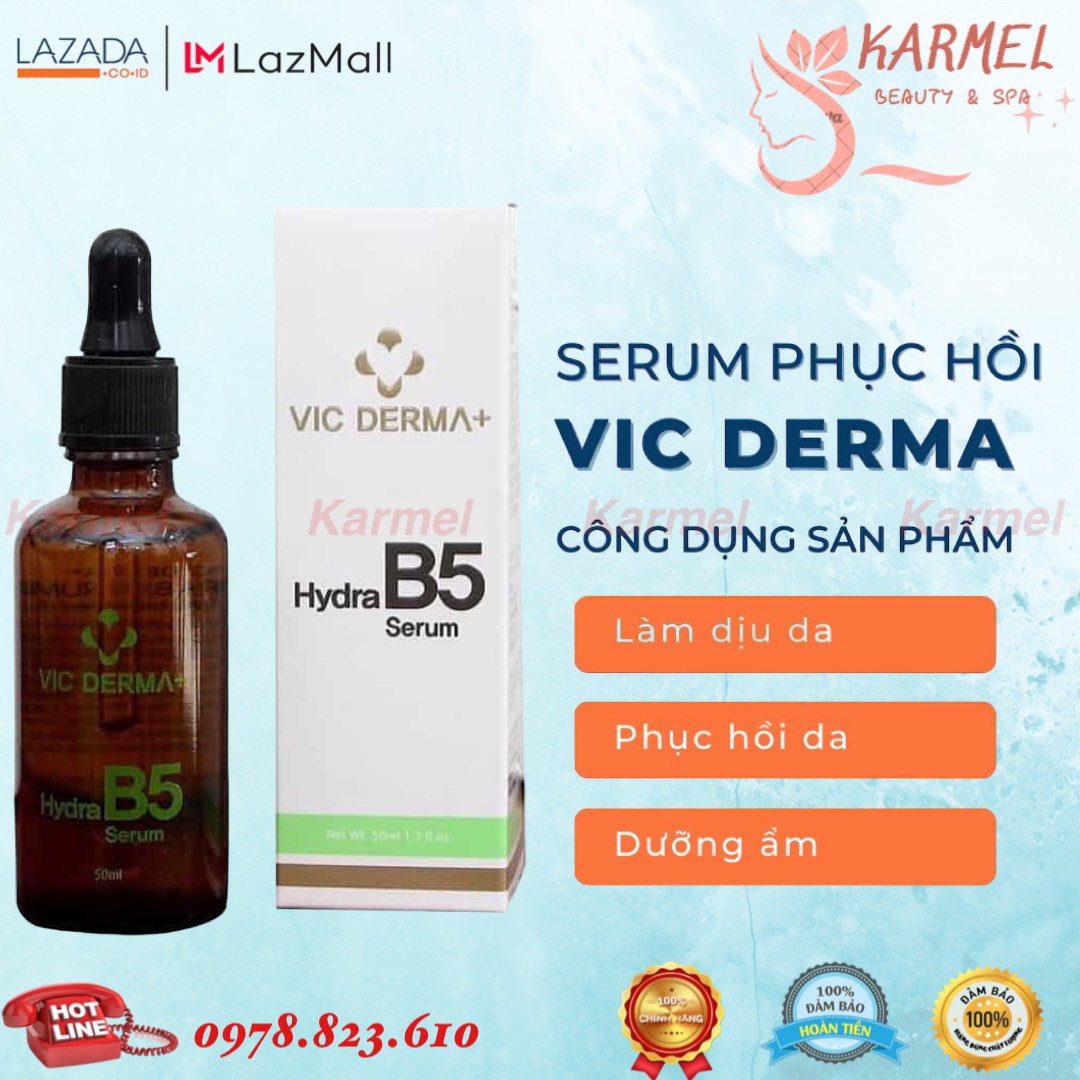Serum “cấp ẩm - phục hồi" hydra b5 v i c der ma+ 50ml - karmel chính hãng