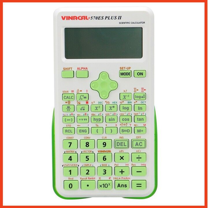 Máy tính vinacal fx 570 es plus ii-màu xanh lá cam kết hàng đúng mô tả chất lượng đảm bảo an toàn đến sức khỏe người sử dụng