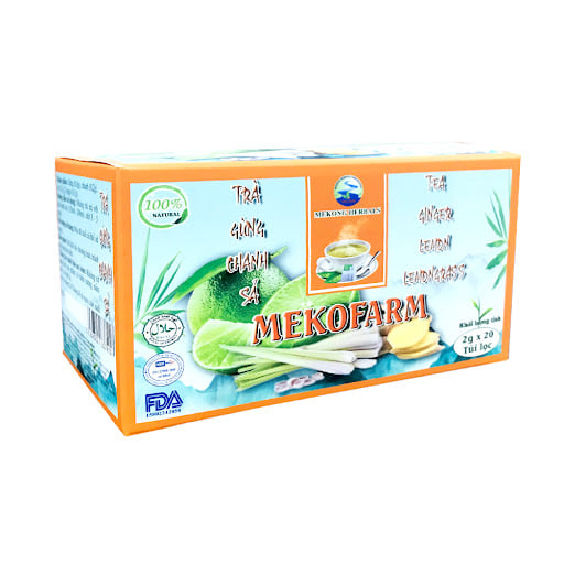 Trà gừng chanh sả combo 5 hộp