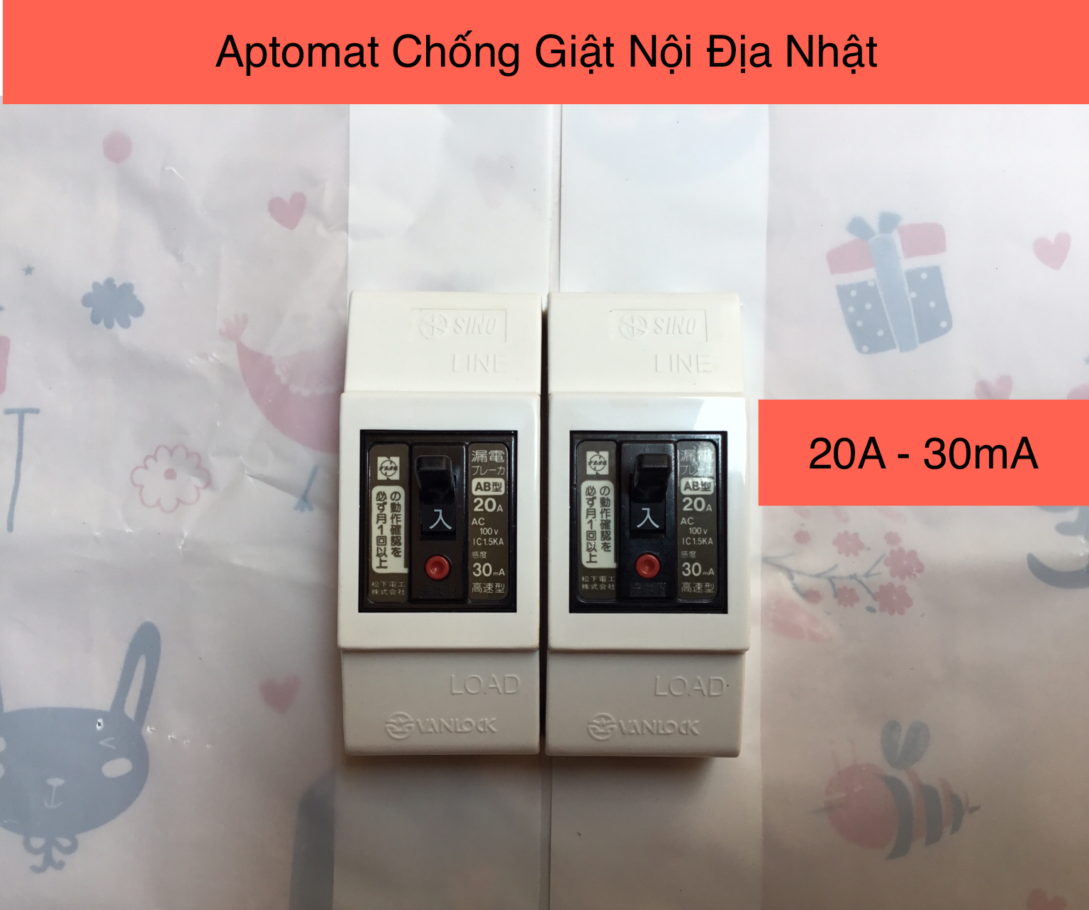 [HCM]CB Chống Giật - Aptomat Chống Giật Nhật Bản 20A 30mA