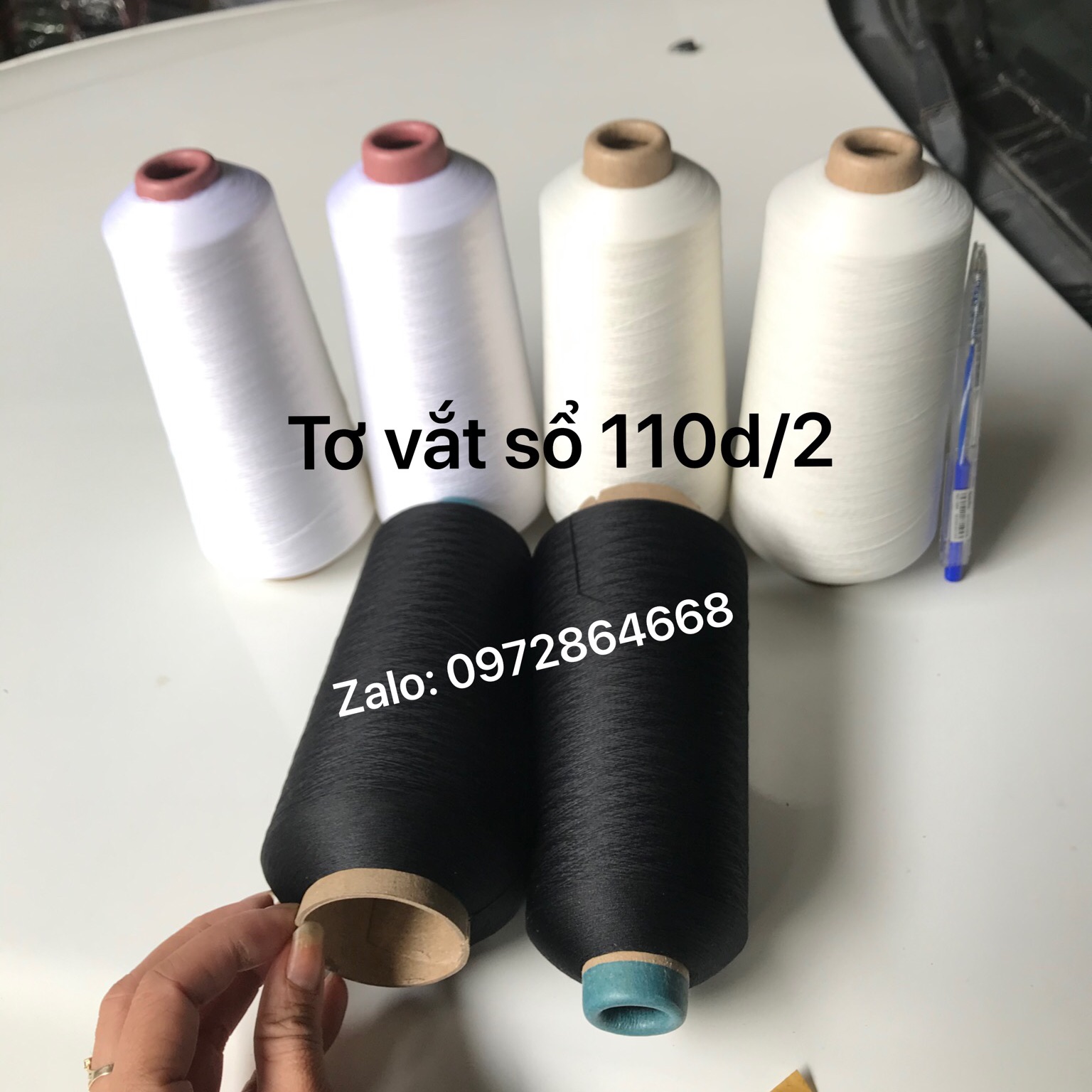 Set 2 cuộn tơ vắt sổ King cuộn 250g