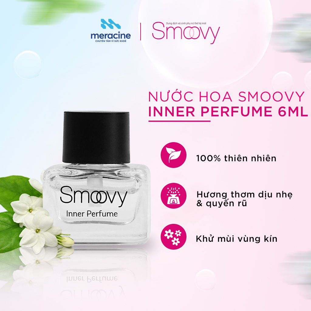 Nước hoa vùng kín Smoovy Inner Perfume làm thơm tho và khử mùi vùng kín dung tích 6ml