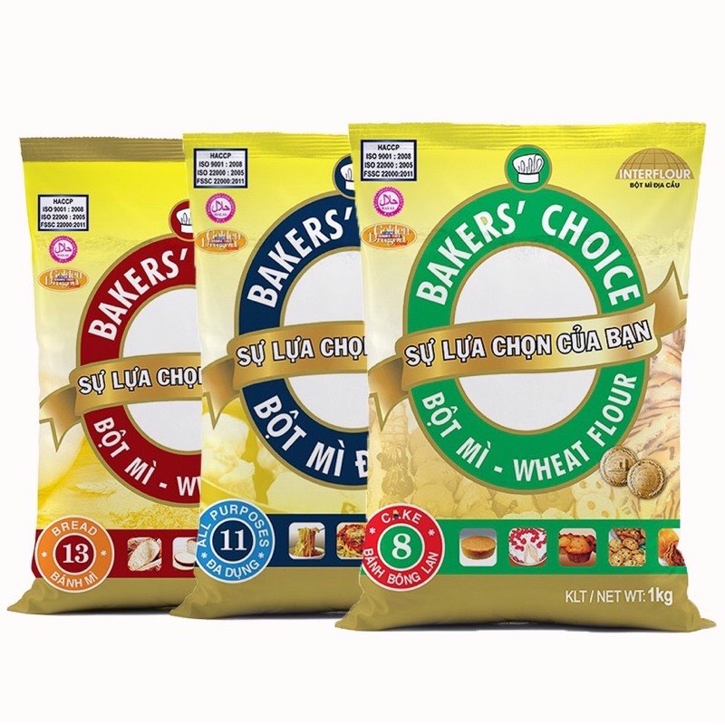Bột mì bakers' choice số 13; 8; 11 / bột mì số 13; 8; 11 1kg