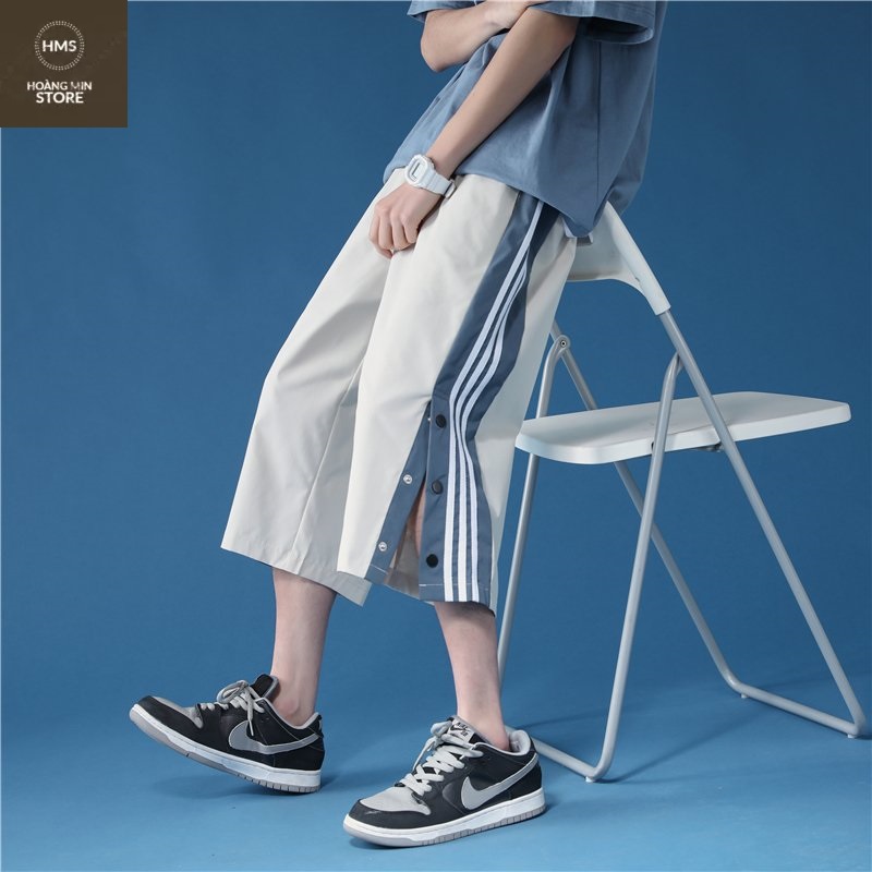 Quần cúc Lửng, Quần lửng Thun Unisex xu hướng hot mới mùa hè thu !