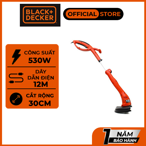 Máy cắt cỏ cầm tay 550w black & decker gl5530-b1| chính hãng | bảo hành 1 năm
