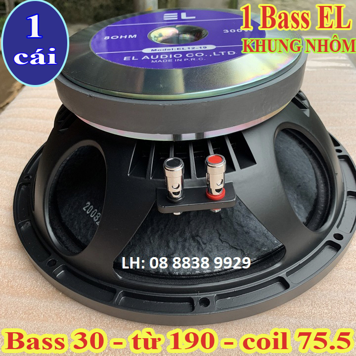 LOA BASS 30 CAO CẤP EL TỪ 190 COIL 75 NHẬP KHẨU - GIÁ 1 CHIẾC
