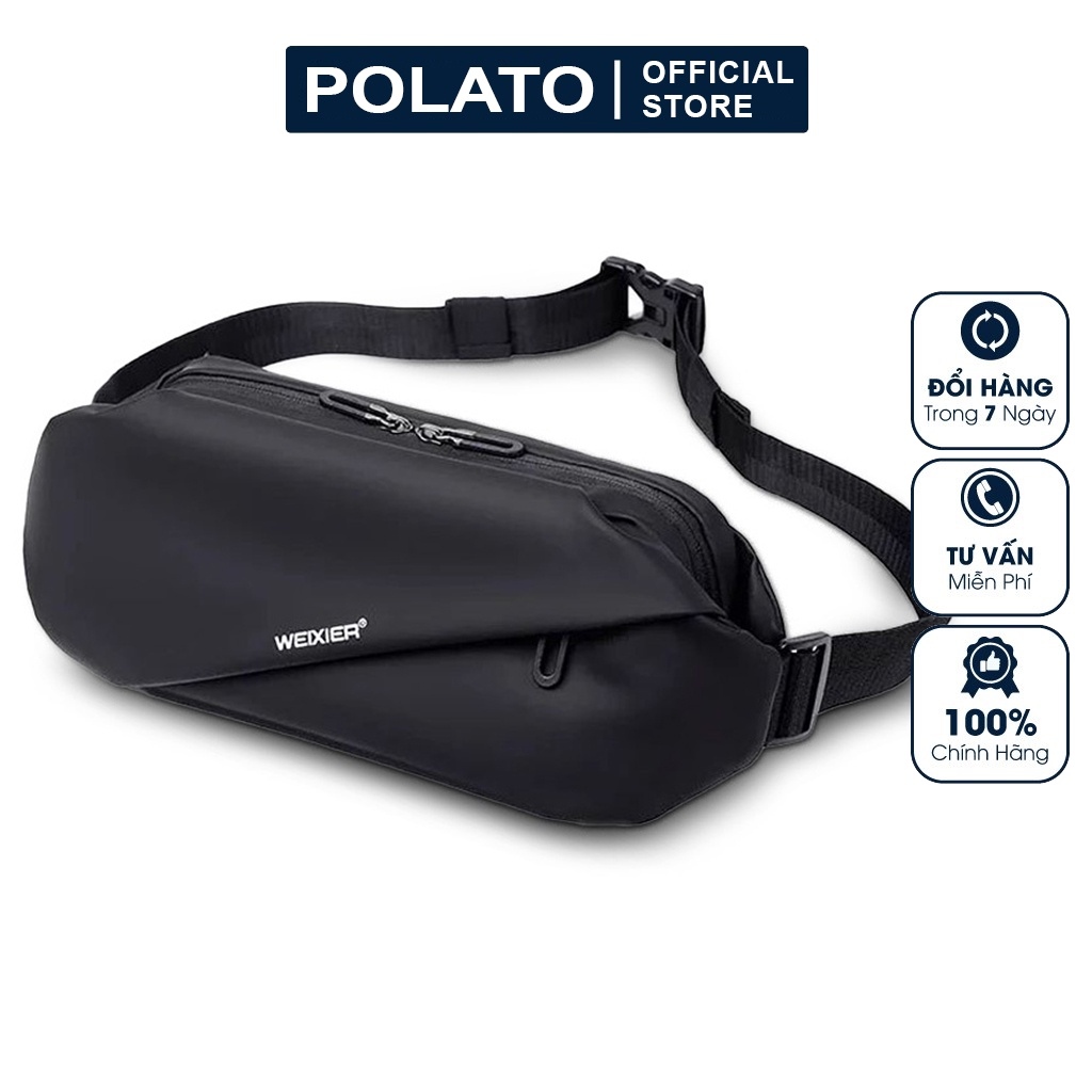 ﹍ túi đeo chéo nam weixier chống nước chất liệu vải oxford hàng cao cấp đeo trước ngực bao tử polato