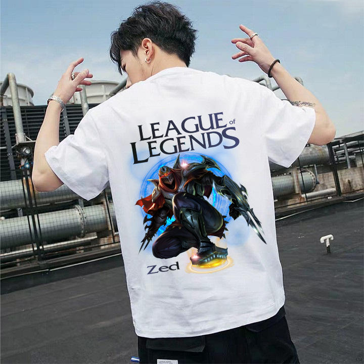 Áo thun cặp nam nữ Chúa tể bóng tối ZED, LOL Liên Minh Huyền Thoại - Áo phông local brand