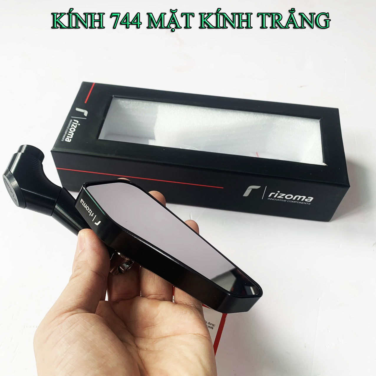 Gương chiếu hậu Rizoma 744, Rizoma 744 chân ngắn ,Gương chiếu hậu Rizoma chất lượng cao Gương ,chiếu hậu Rizoma thiết kế đẹp mắt, Rizoma 744 mặt kính trắng ,Gương chiếu hậu Rizoma đa dạng