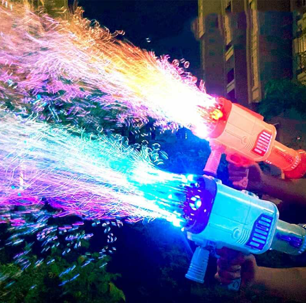 Súng bắn bong bóng, súng phun bong bóng 32 nòng siêu hot