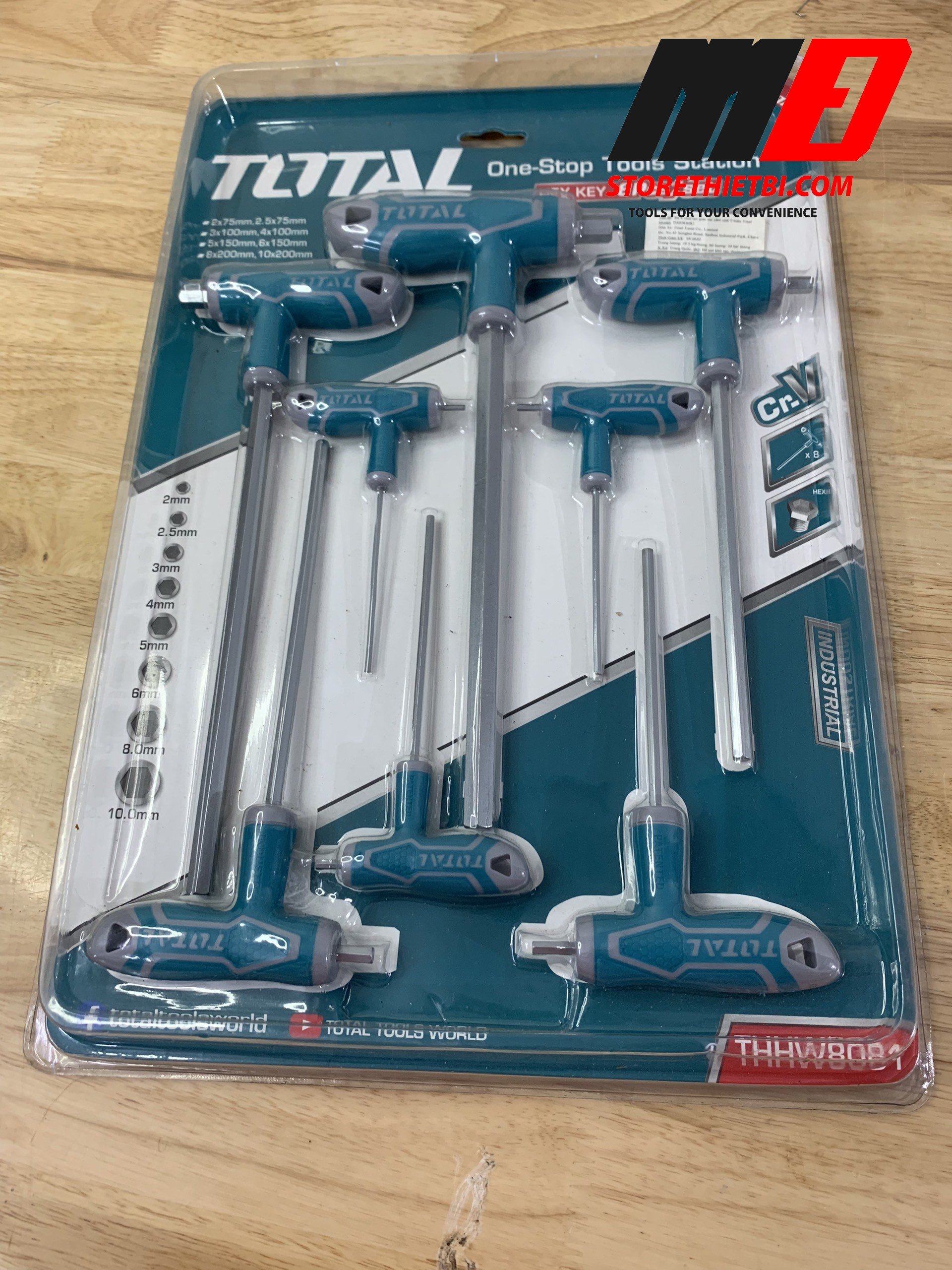 Thhw8081 2-10mm bộ lục giác chữ t total