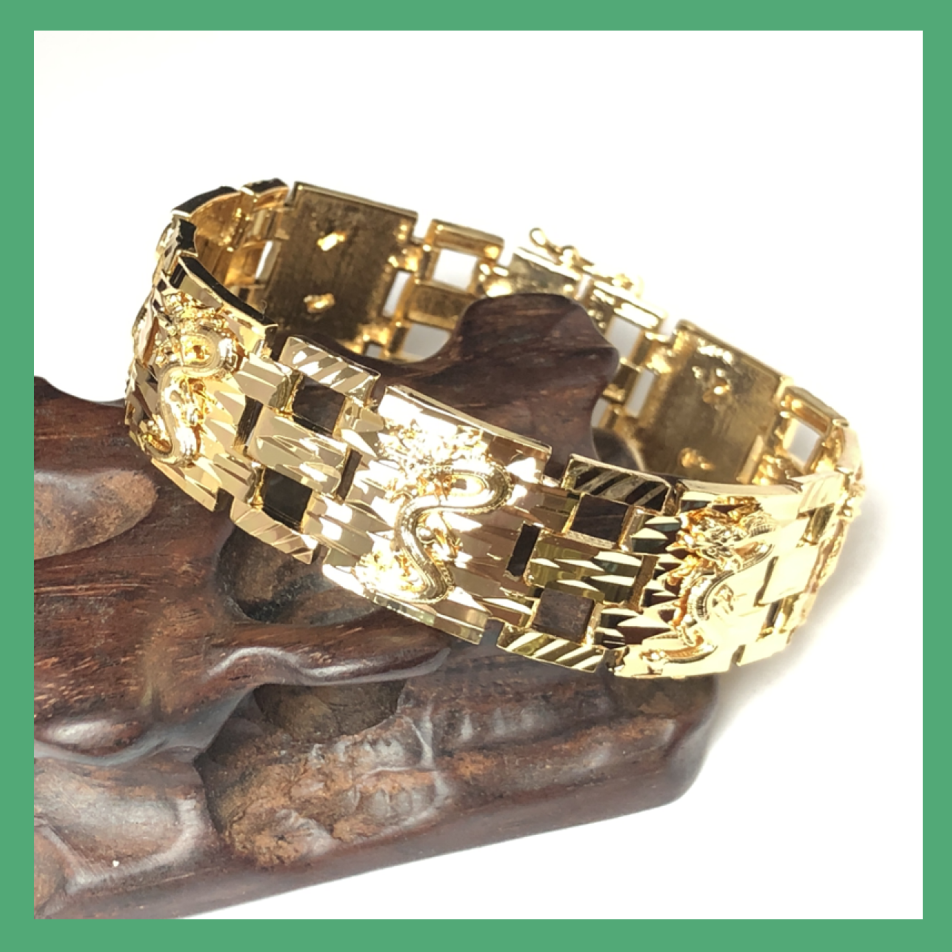 LẮC TAY NAM MẠ VÀNG ROYAL DRAGON 18K CAO CẤP 90R