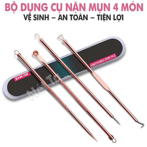 Bộ nặn mụn 4 cây 8 đầu