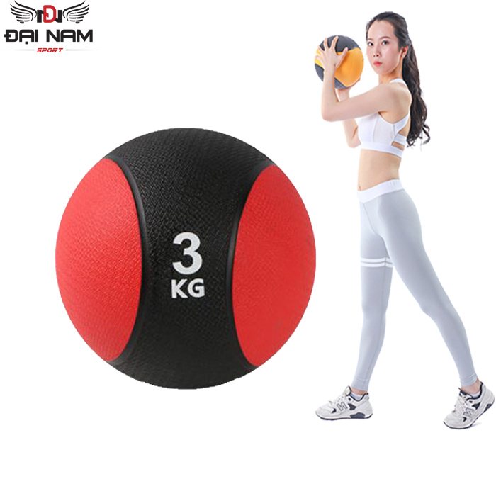 Bóng Tạ Tập Thể Lực,Tập Gym,Tập Yoga 3kg Chất Liệu Cao Su Đặc Cao Cấp Chính Hãng Đại Nam Sport