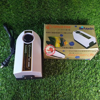 Máy Sủi Khí Oxy 2 Vòi Rambo Ep-9000 Cho Hồ Cá Siêu Êm (Hàng Công Ty)