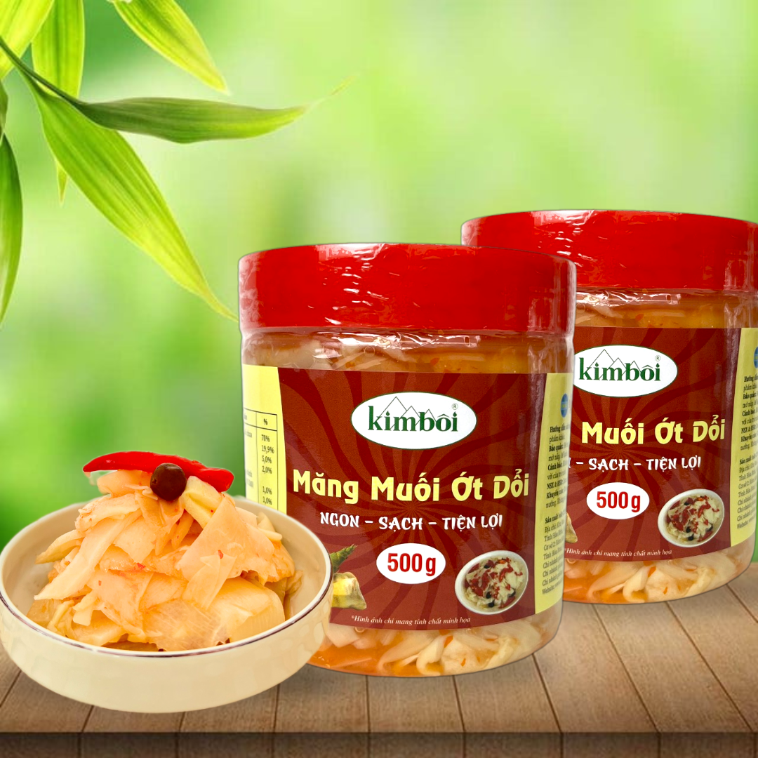 Măng muối ớt dổi kim bôi lọ 500g