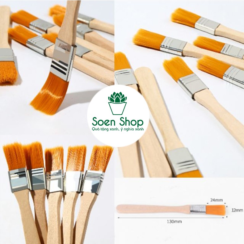 Chổi phủi bụi trên sen đá, xương rồng, tiểu cảnh - Chổi quết dầu ăn