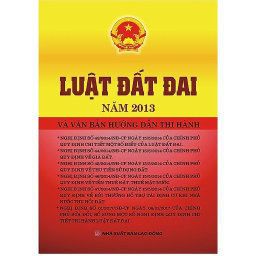 Luật đất đai năm 2013 và văn bản hướng dẫn thi hành