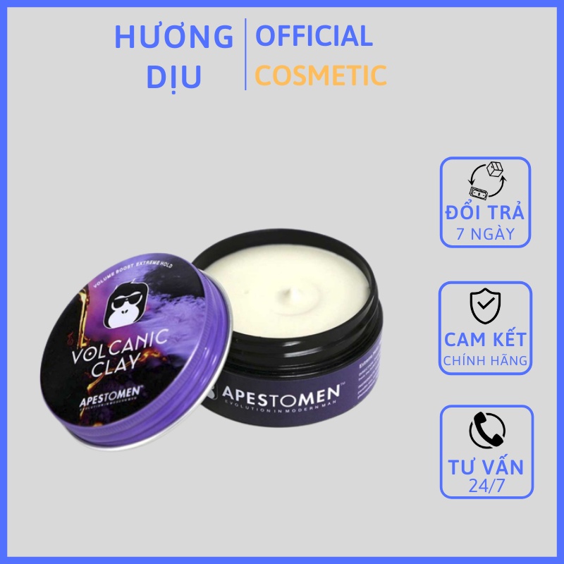 Sáp vuốt tóc Apestomen Volcanic Clay nắp nhôm
