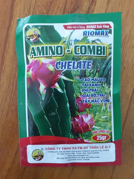 Phân bón vi lượng chuyên thanh long Amino-Combi Chelate 25g