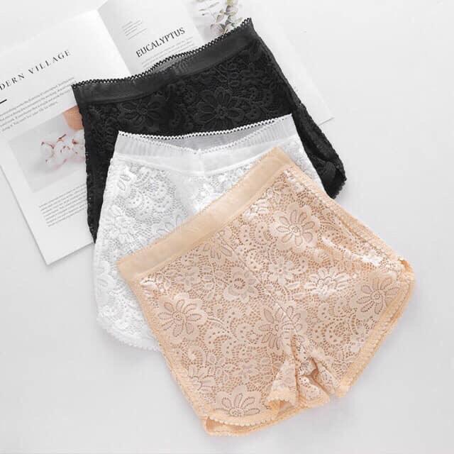 Quần đùi ren hoa cúc nâng mông Tôn dáng _ Quần ren đùi mặc trong váy 019