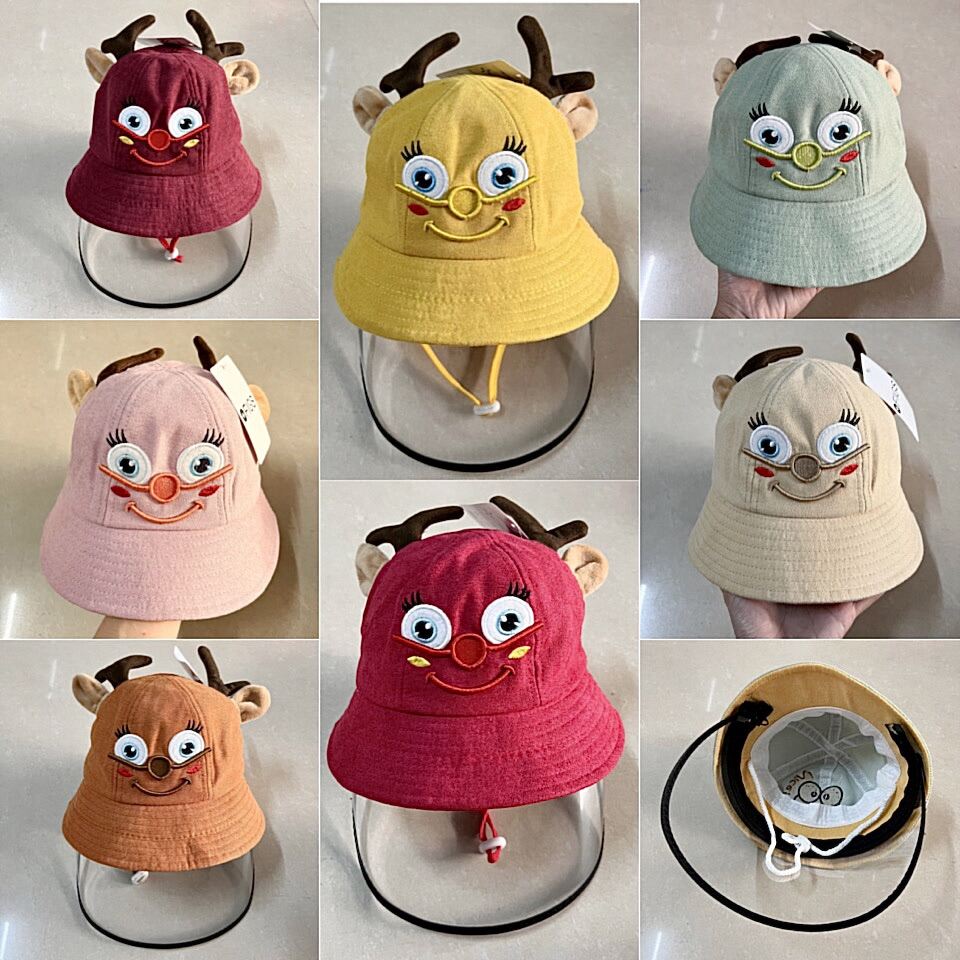 [ Bé 2-5 tuổi ] Nón chống dịch con TUẦN LỘC NOEL cho bé trai bé gái, Mũ chống giọt bắn cho trẻ em