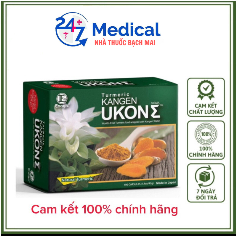 Viên tinh dầu nghệ kangen ukon nhật bản - hộp 100 viên chính hãng
