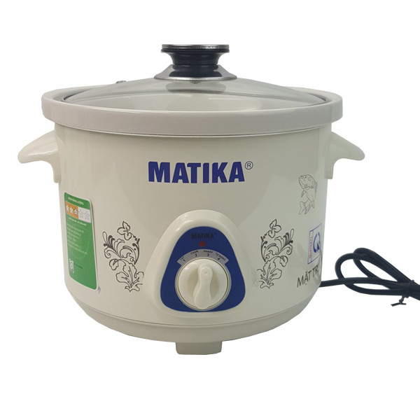 Nồi nấu chậm đa năng Matika MTK-9135 cho món kho, ninh, hầm nhừ ngon đúng điệu
