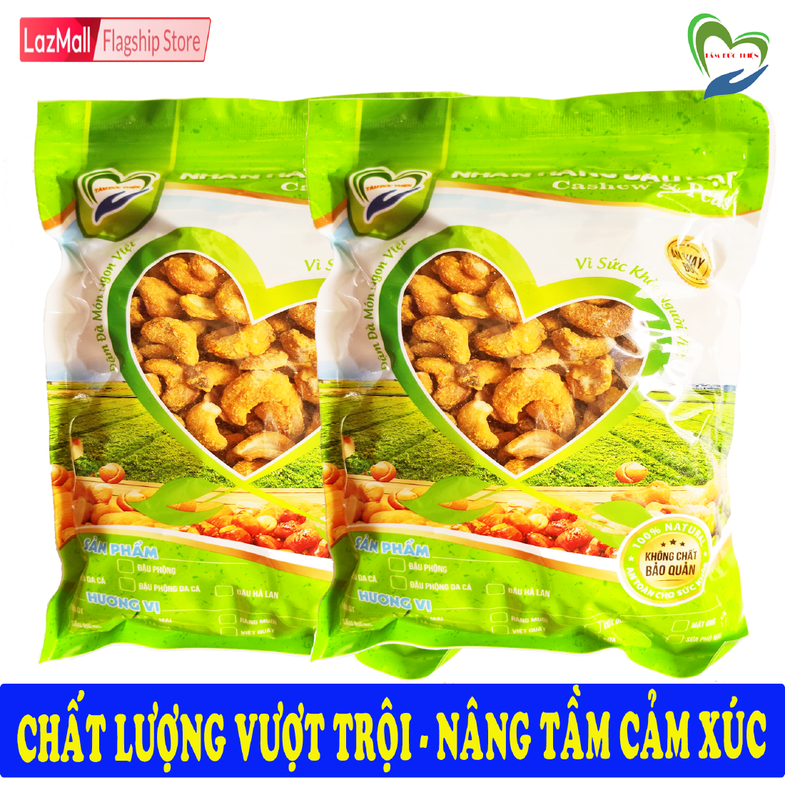 Combo Khách Sỉ 3K500GR Hạt Điều Phô Mai Tâm Đức Thiện Combo 7 Túi ZIP 500GR Dành Cho Khách Sỉ Combo Sỉ Thực Phẩm Đóng Gói Đóng Hộp Ăn Liền đồ ăn vặt Lazada bánh kẹo quà Tết