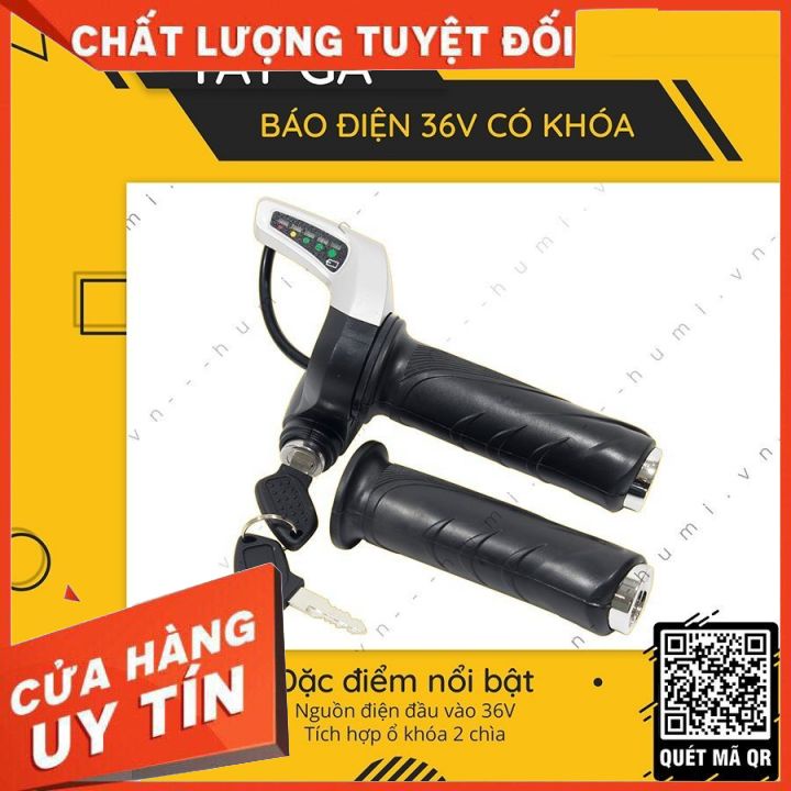 Tay Ga Báo Điện 36V Có Khóa Điện Tử Mẫu Mới