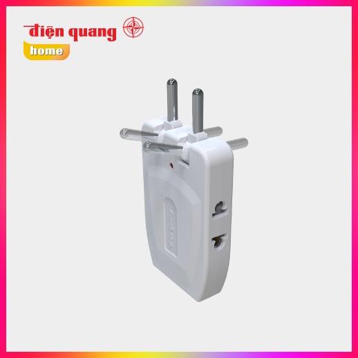 Ổ cắm xoay gấp gọn Điện Quang ĐQ ESK RT Có thể xoay gấp 180 độ, đa dạng góc cắm