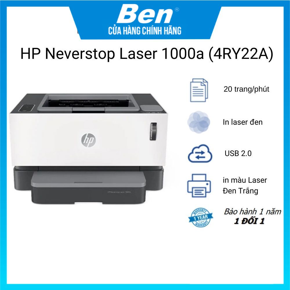Máy in HP Neverstop Laser 1000a (4RY22A)
