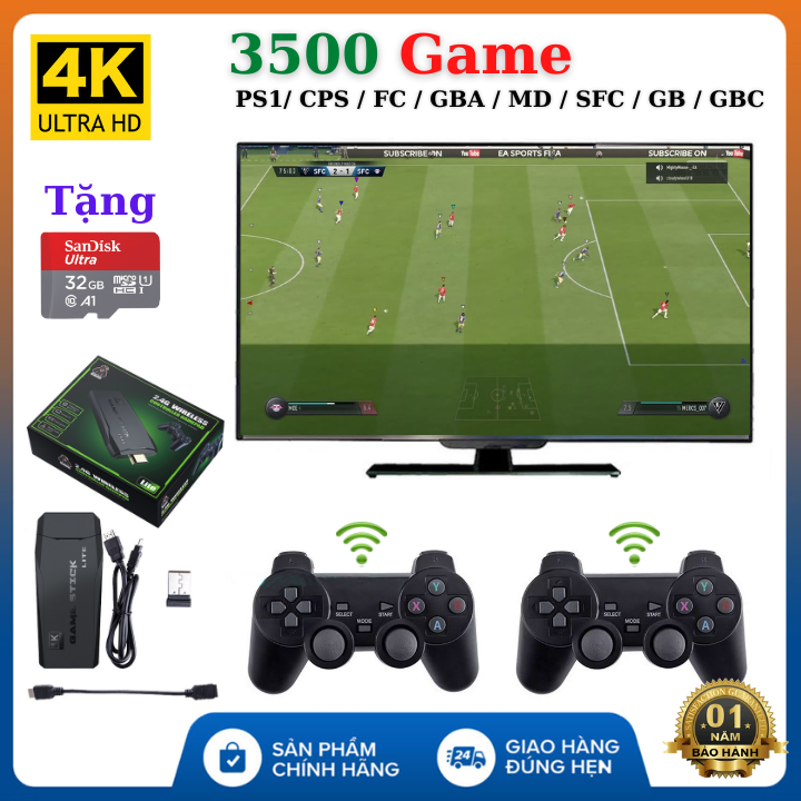 (Tặng thẻ 32GB) Máy chơi game cầm tay playstation 3500 Game Ps1/ Ps2 /Nitendo switch/FC Compact/FC , kết nối HDMI - Máy chơi game , Máy chơi game sup , Máy chơi game 4 nút , Máy chơi game mini , Máy chơi game nintendo switch