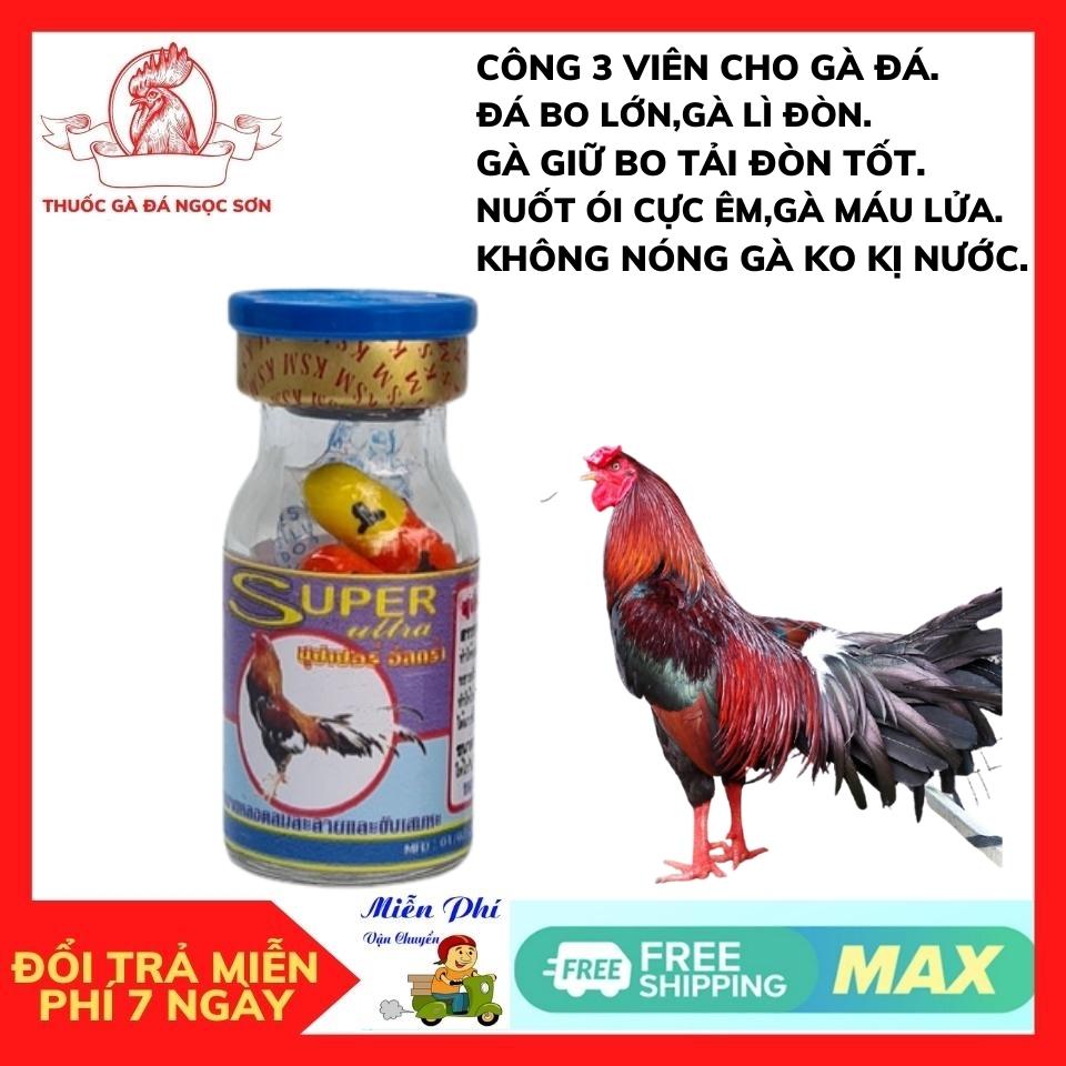 SUPPER ULTRA Viên Công Xanh Đá Gà Tăng Bo Tải Cựa, Siêu Lì Đòn Cự Mạnh-Lướt Ói Cực Êm Không Nóng Gà. Đá Bo Như Cây Đâp Lì Như Trâu.