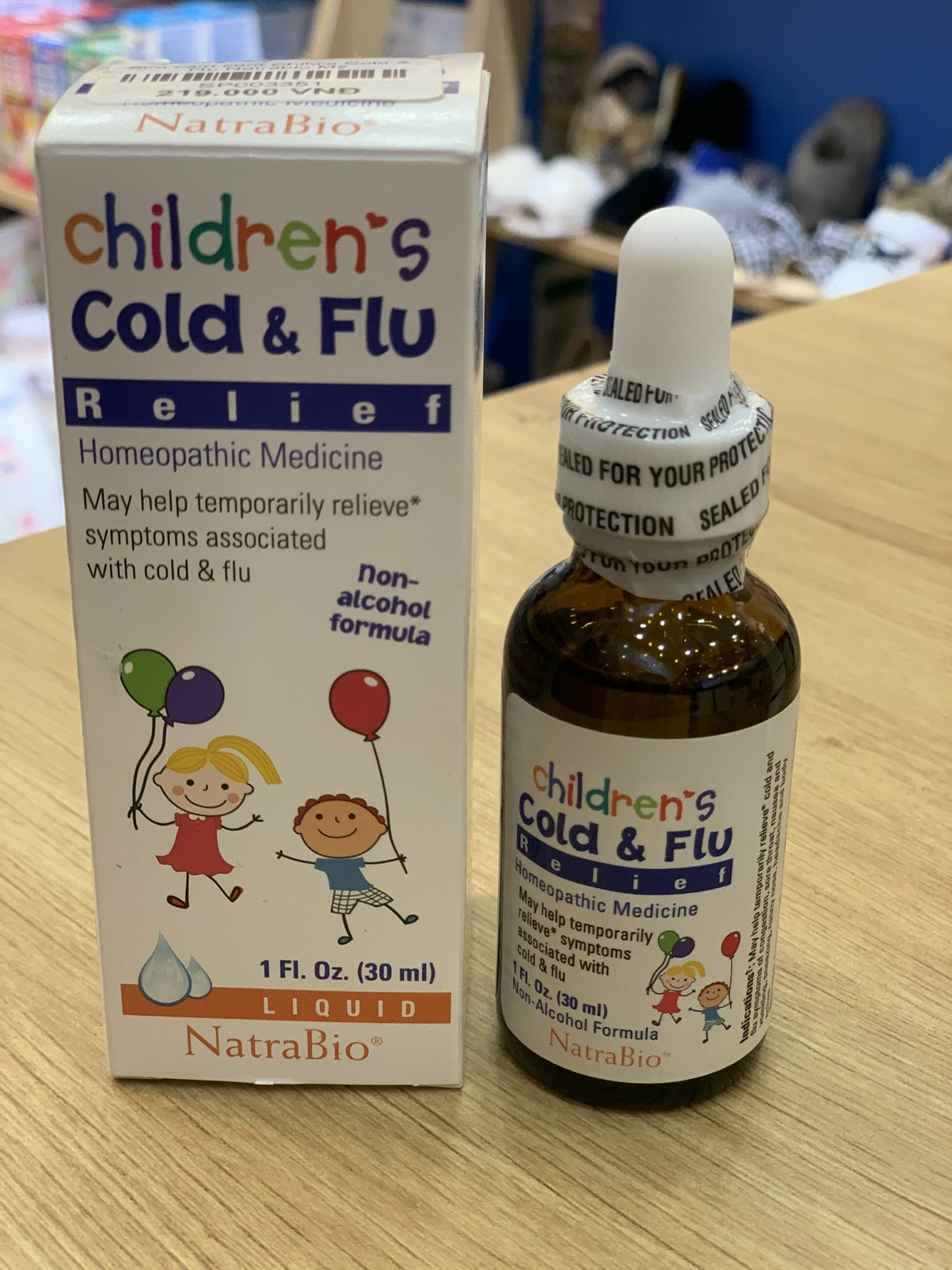 Siro cảm cúm Children Cold & Flu Relief Natrabio 30ml