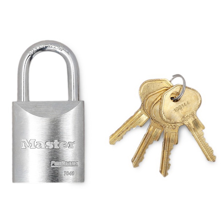 Ổ khóa chống cắt master lock 7040 4key thân thép 40mm 4 chìa răng cưa - mitishop